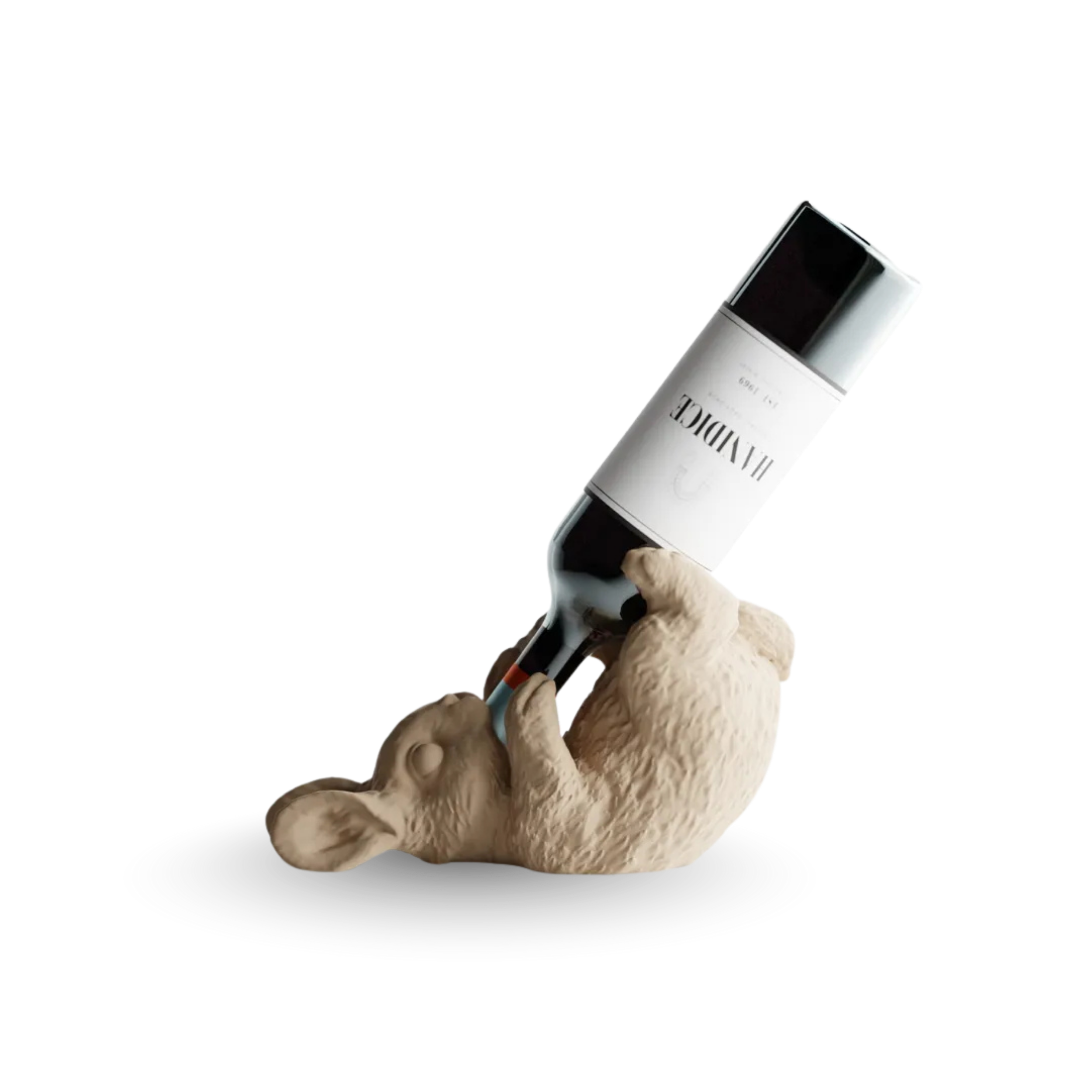 Zajček pijanček, držalo za steklenico