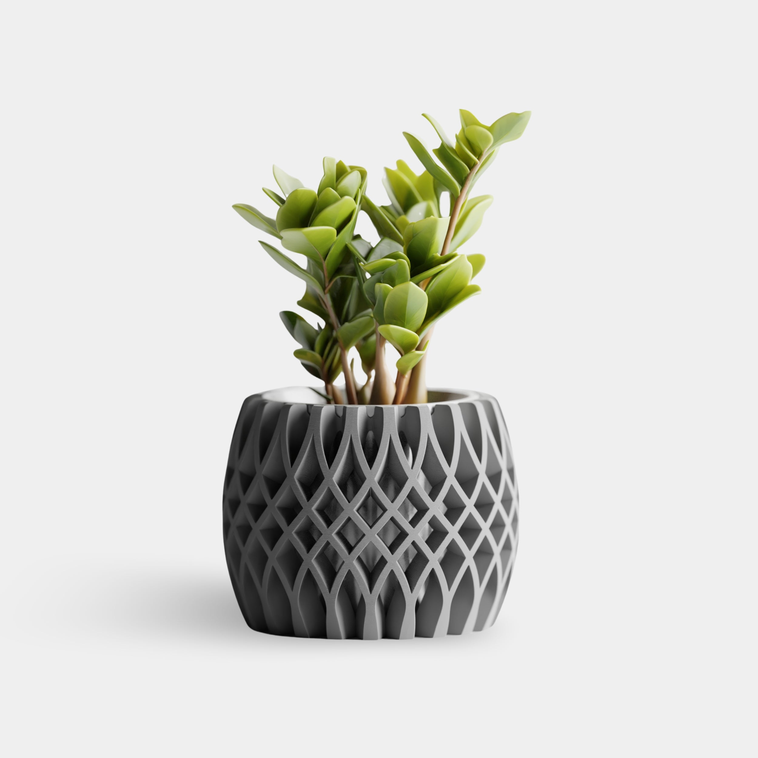 INTERWEAVE cvetlični lonec, siva