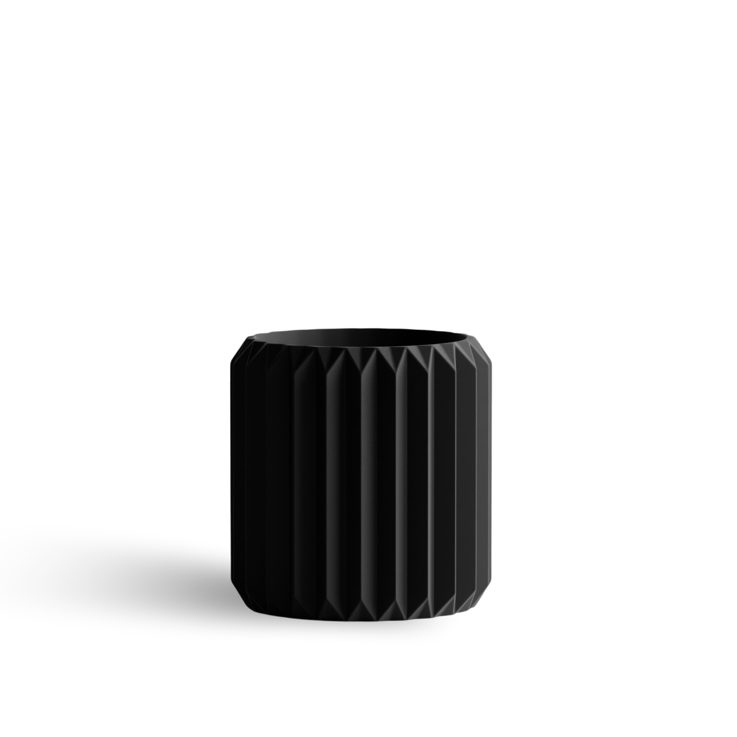 ORIGAMI cvetlični lonec, črna