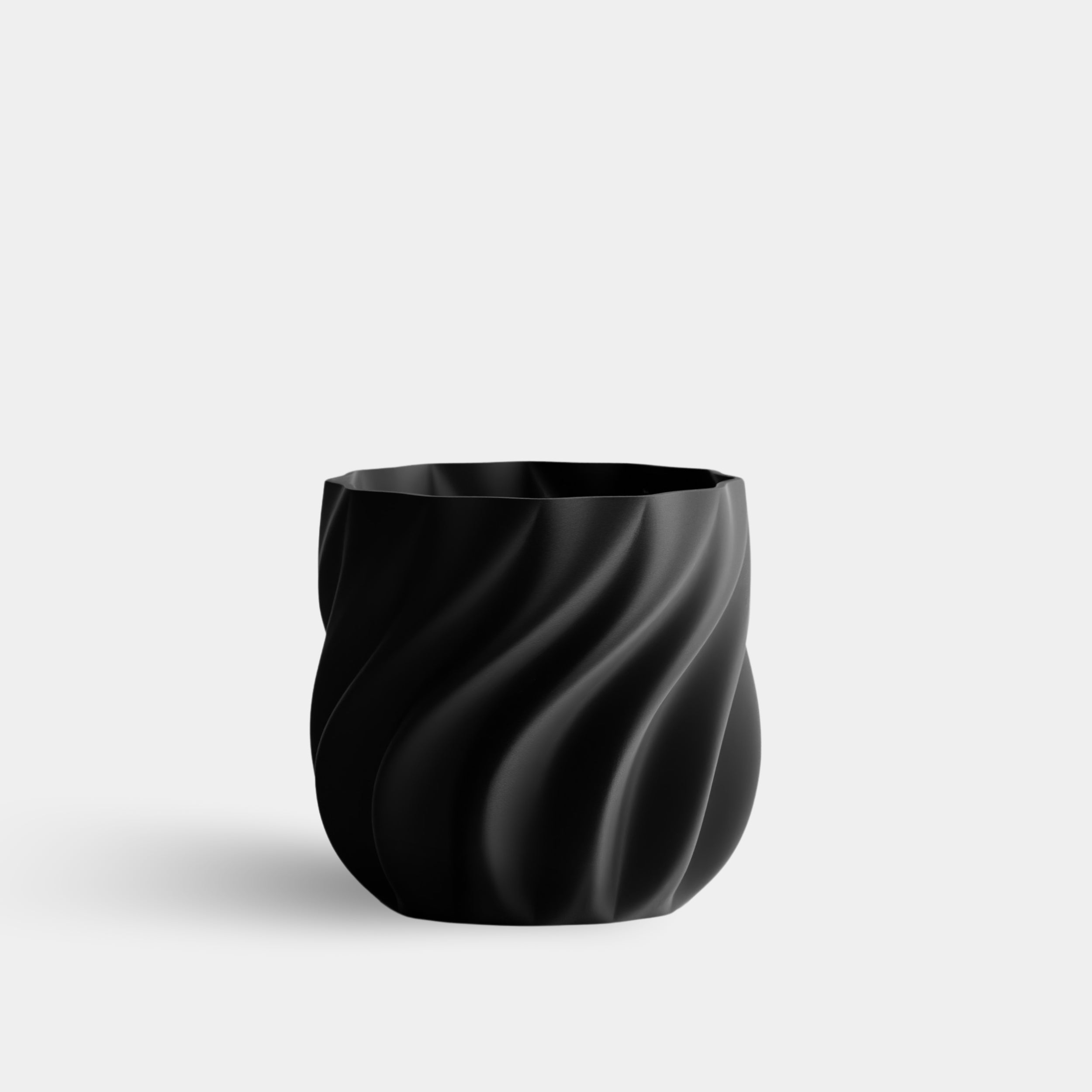 SMOOTH SWING cvetlični lonec, črna