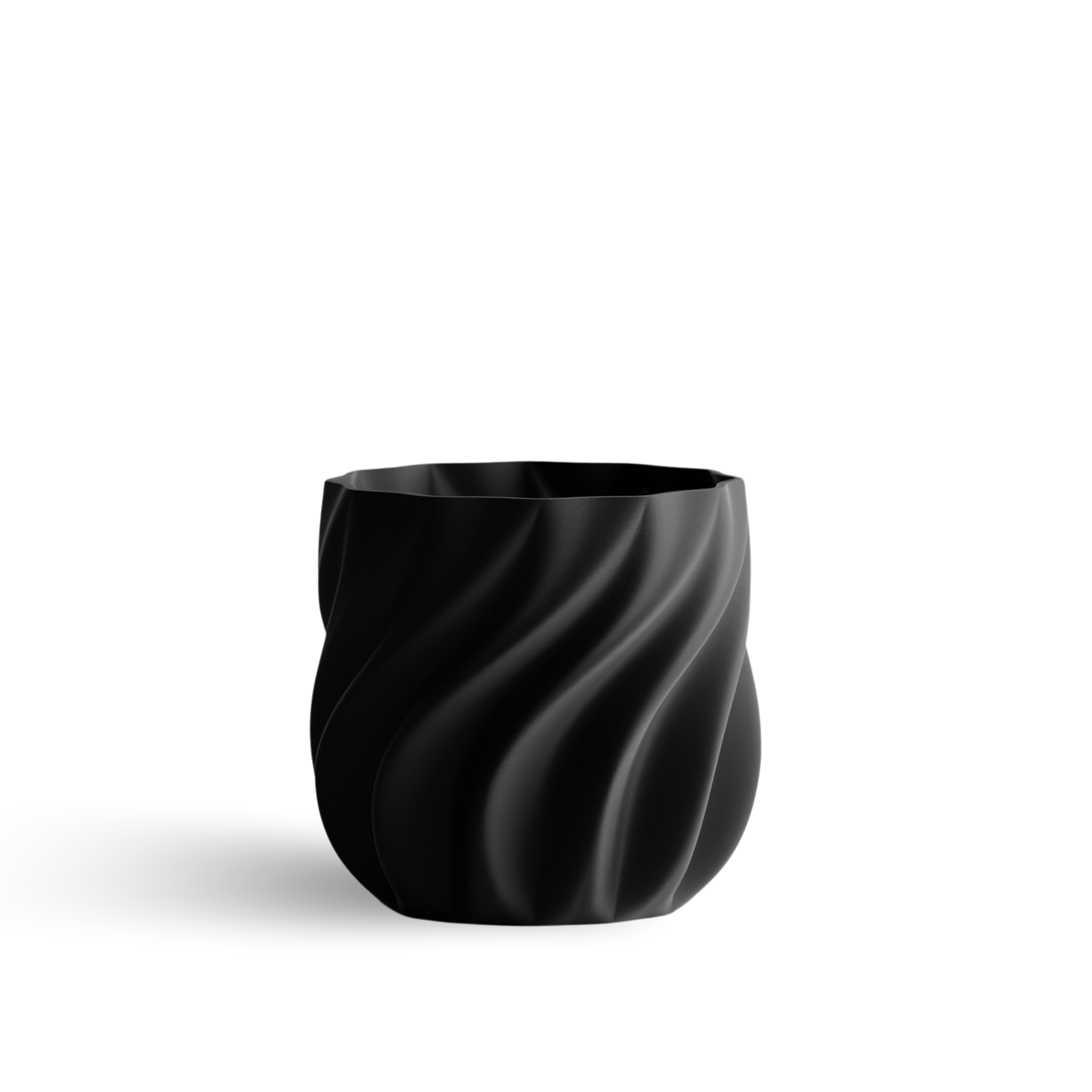 SMOOTH SWING cvetlični lonec, črna