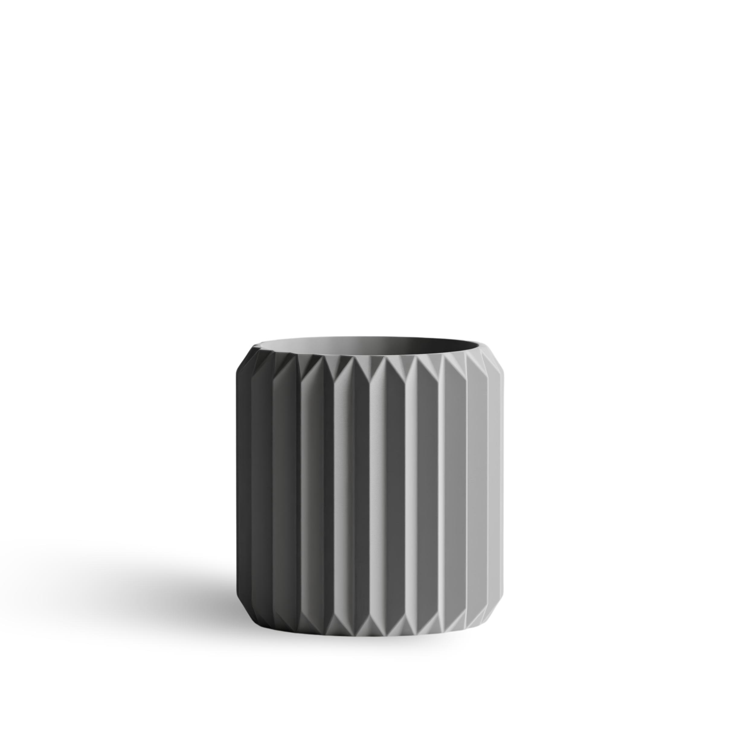 ORIGAMI cvetlični lonec, siva