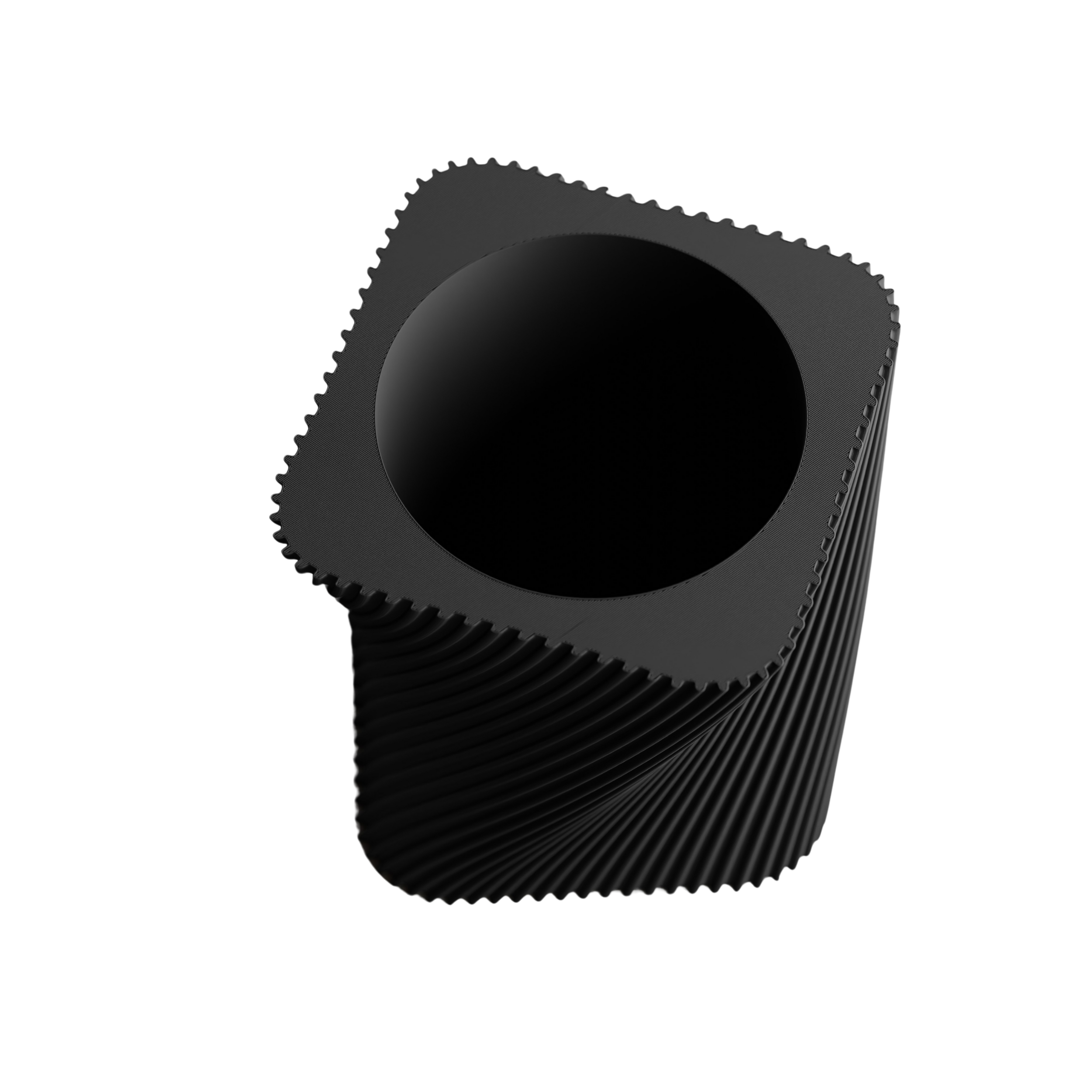 RIVORA cvetlični lonec, črna