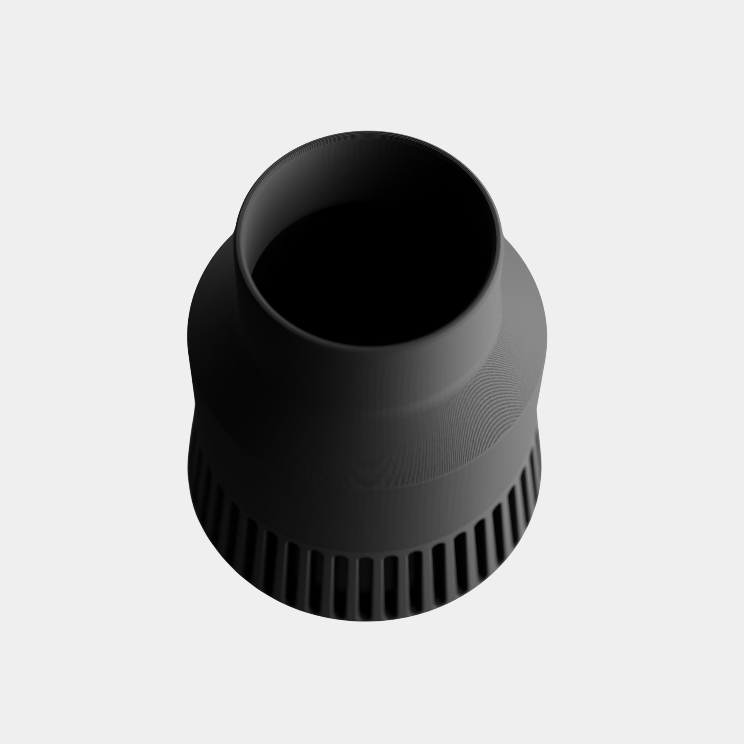 VAREON vaza sa suho cvetje, črna