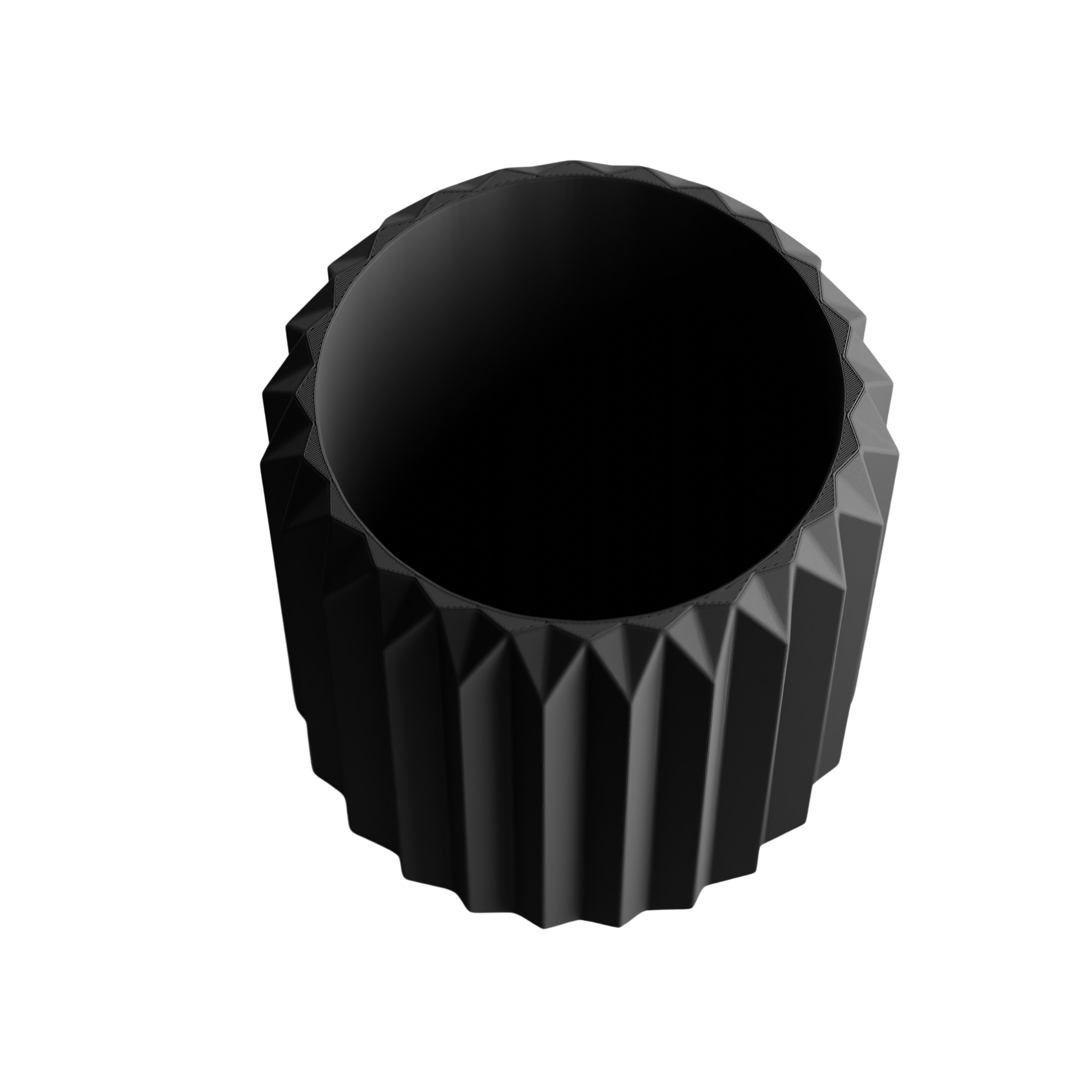 ORIGAMI cvetlični lonec, črna