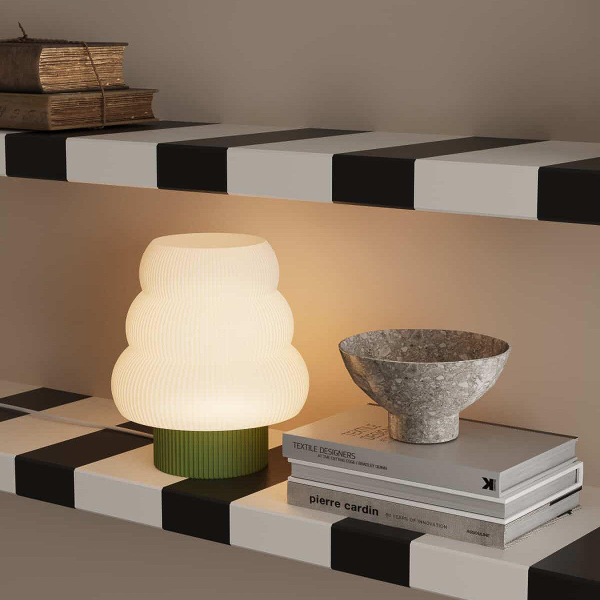 KUMO STRATUS namizna svetilka, zelena