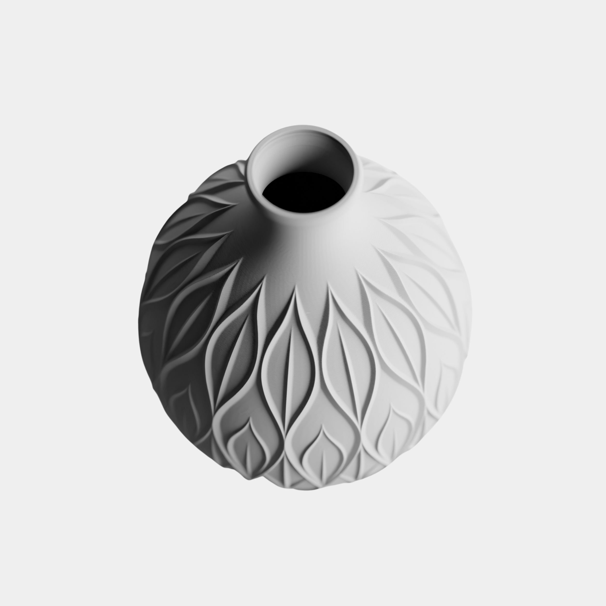 VERDANELLE vaza sa suho cvetje, siva