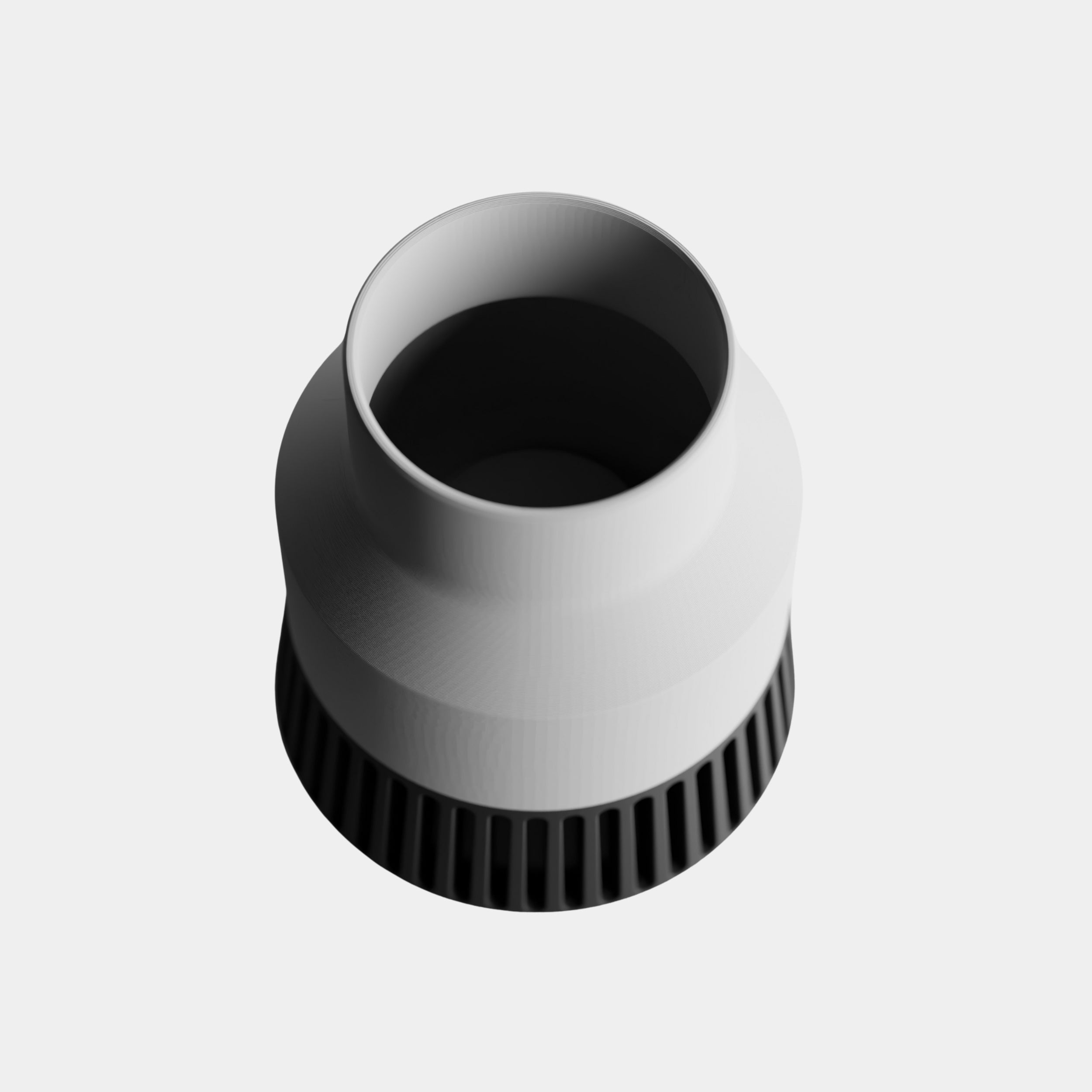 VAREON vaza sa suho cvetje, siva