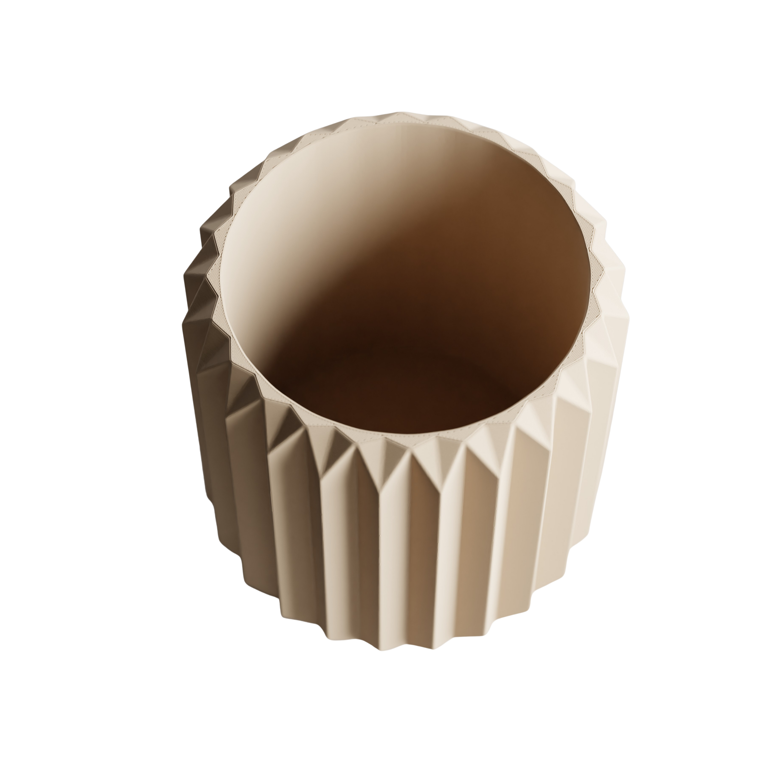 ORIGAMI cvetlični lonec, bež