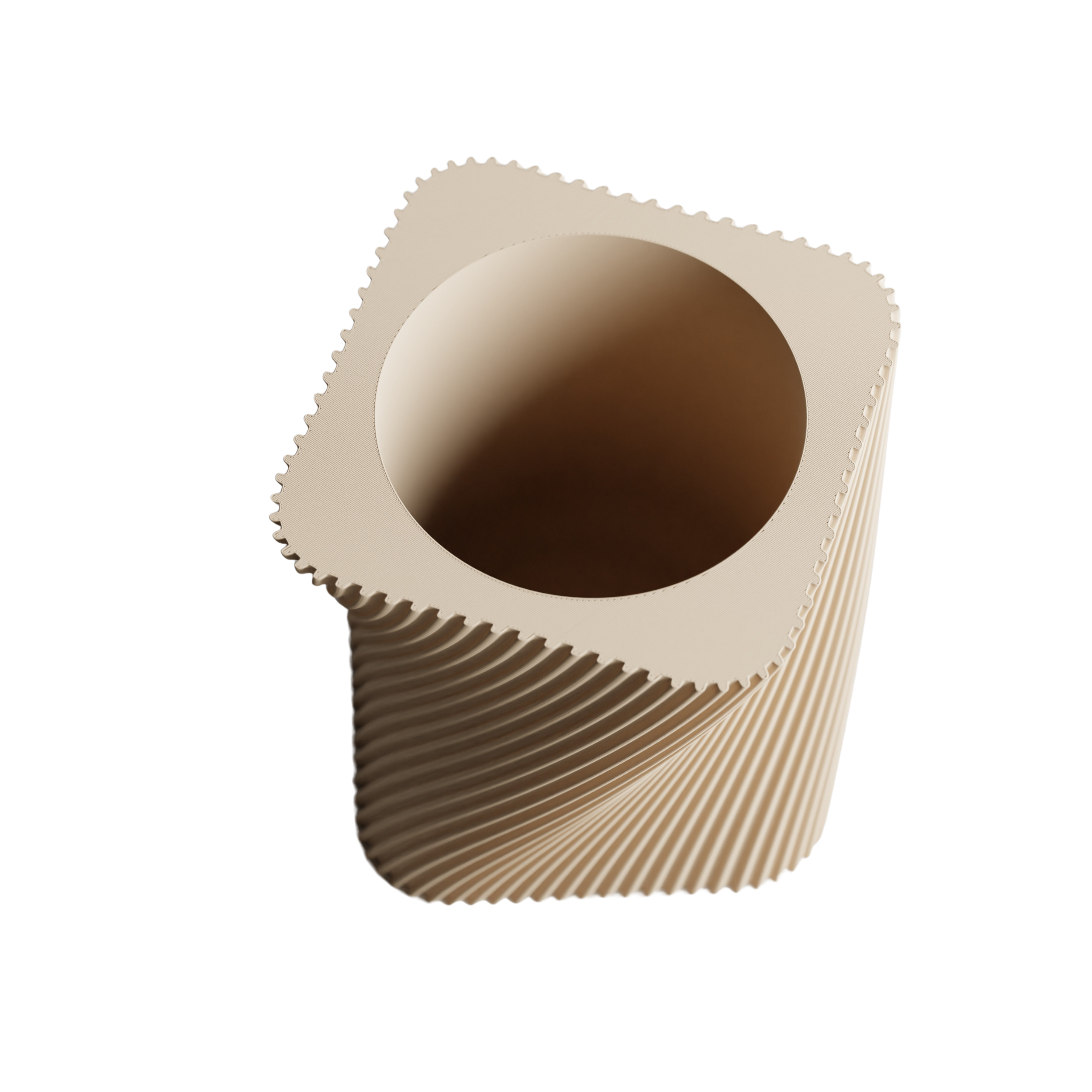 RIVORA cvetlični lonec, bež