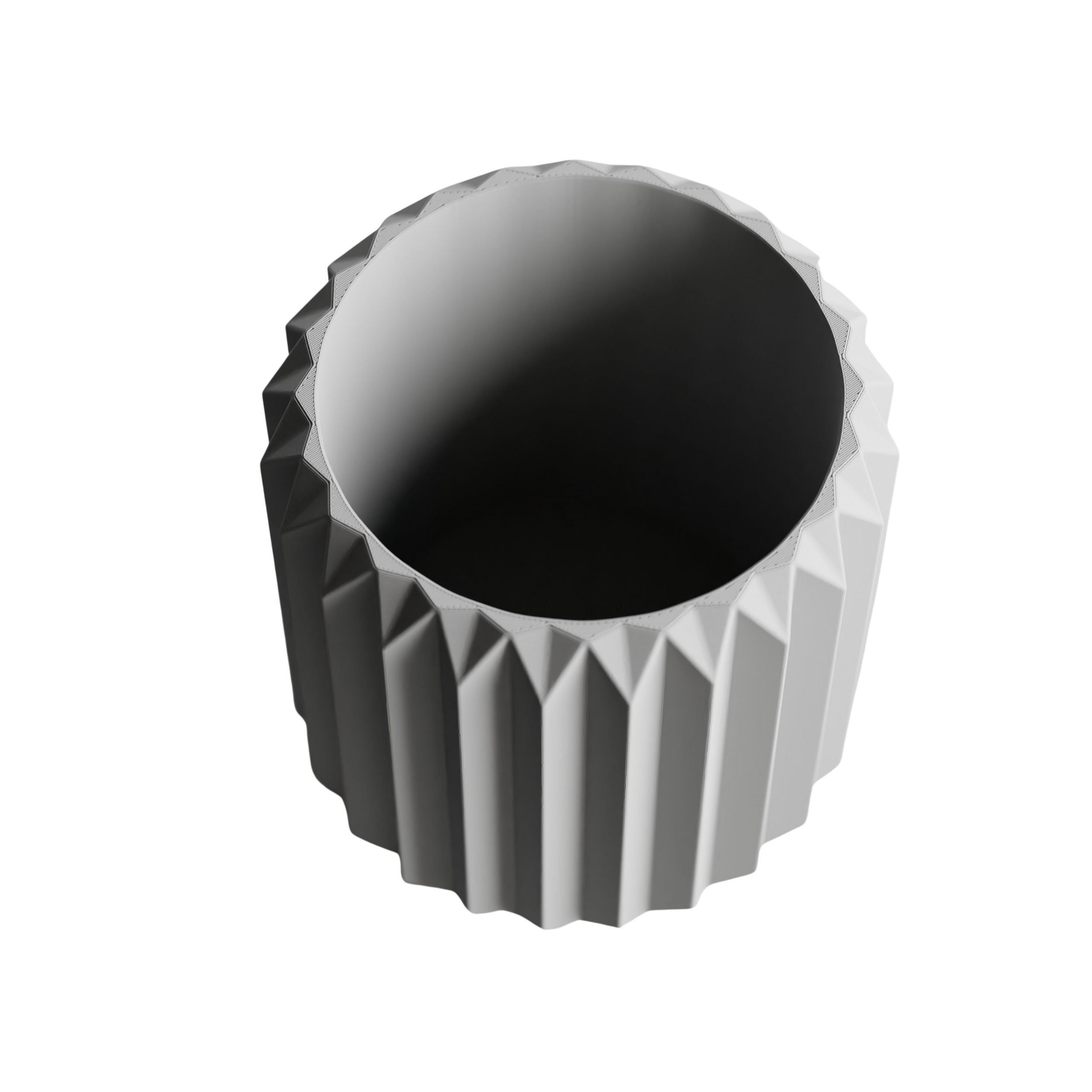 ORIGAMI cvetlični lonec, siva