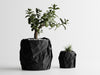 CRUMBLED Planter - black