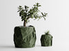 CRUMBLED Planter - green