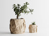 CRUMBLED Planter - beige