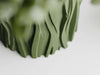 WOOD LOG Planter - green