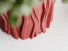 WOOD LOG Planter - red