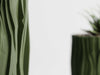 WOOD LOG Planter - green