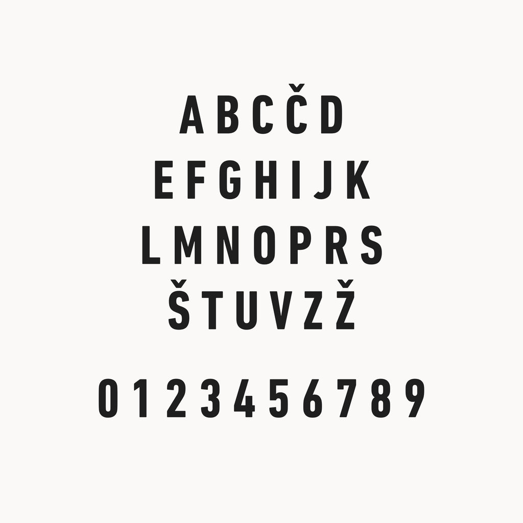 Napis za steno po želji, črna