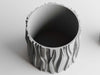WOOD LOG Planter - gray