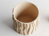 WOOD LOG Planter - beige
