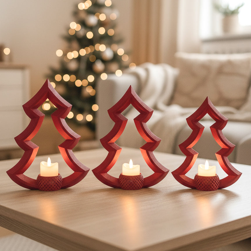 Svečnik jelka rdeč