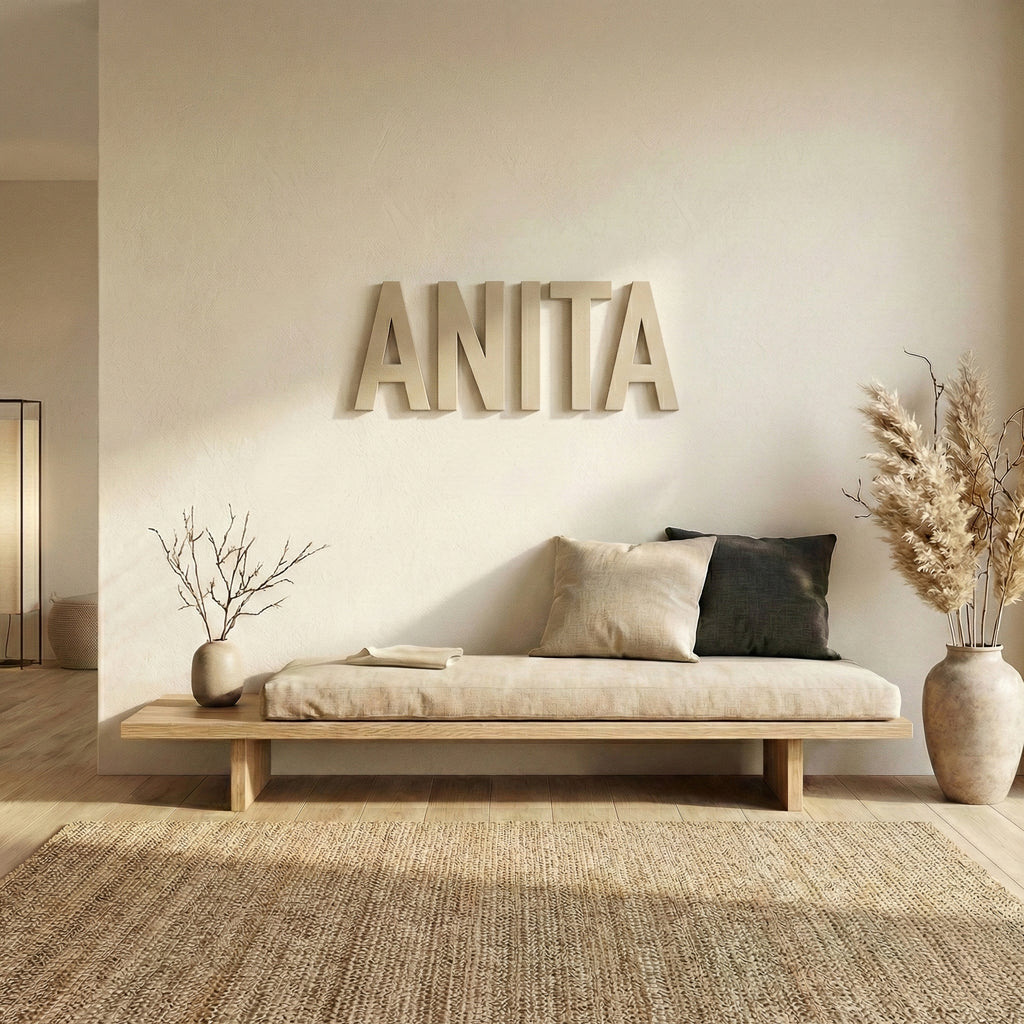 Napis za steno po želji, bež