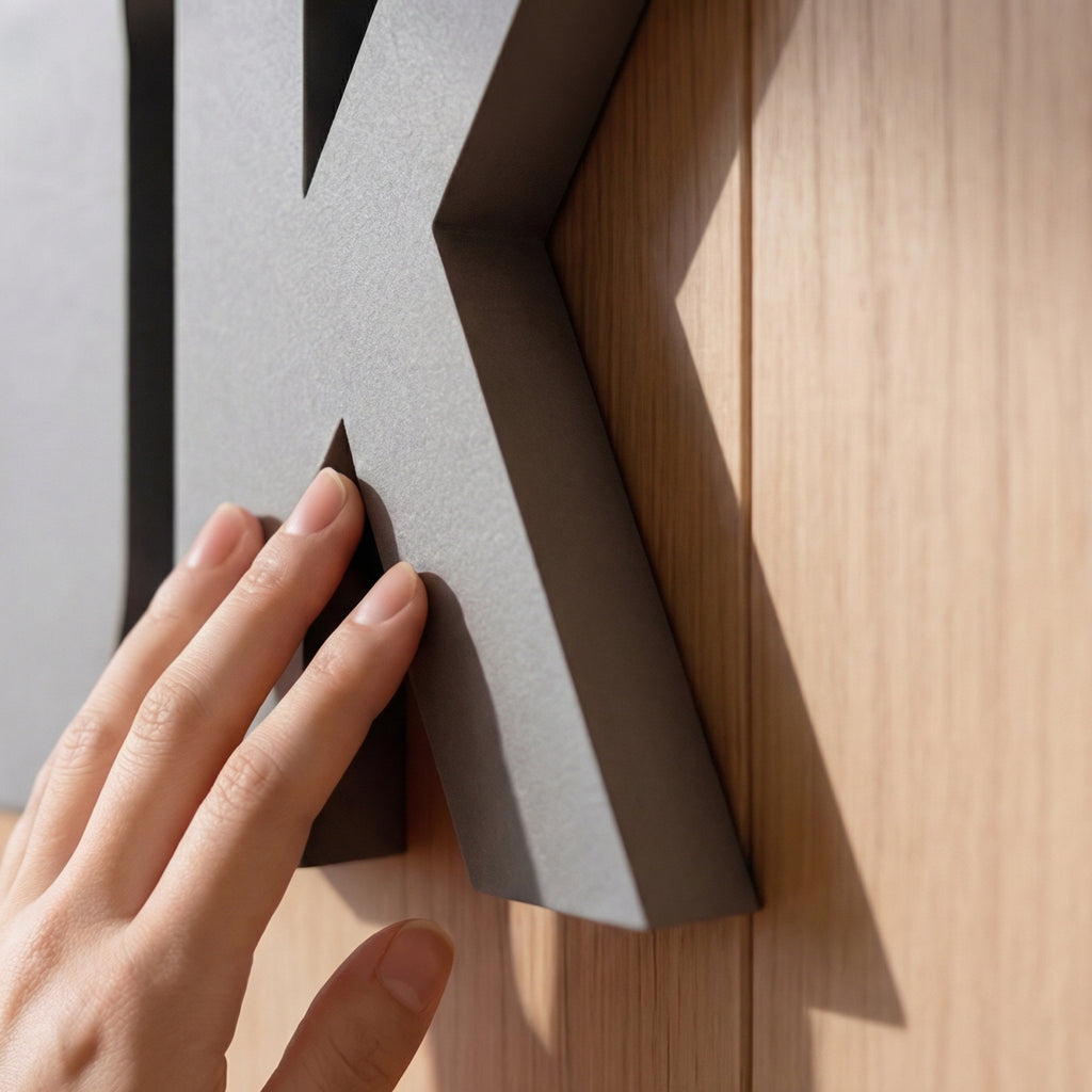 Custom Wall Letters Grey