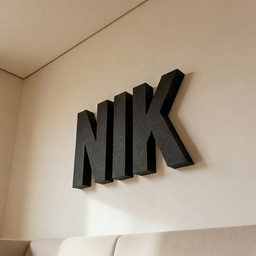 Custom Wall Letters Black
