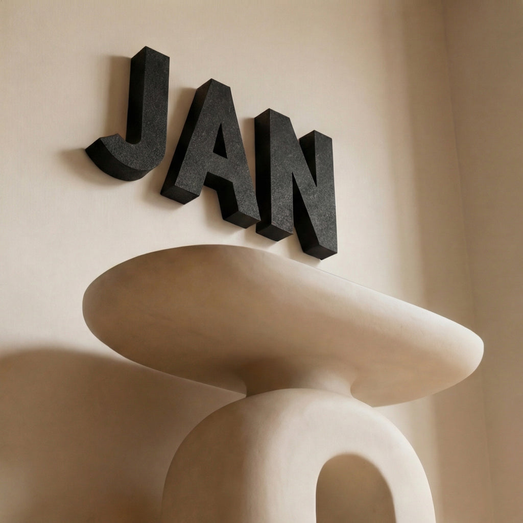 Custom Wall Letters Black